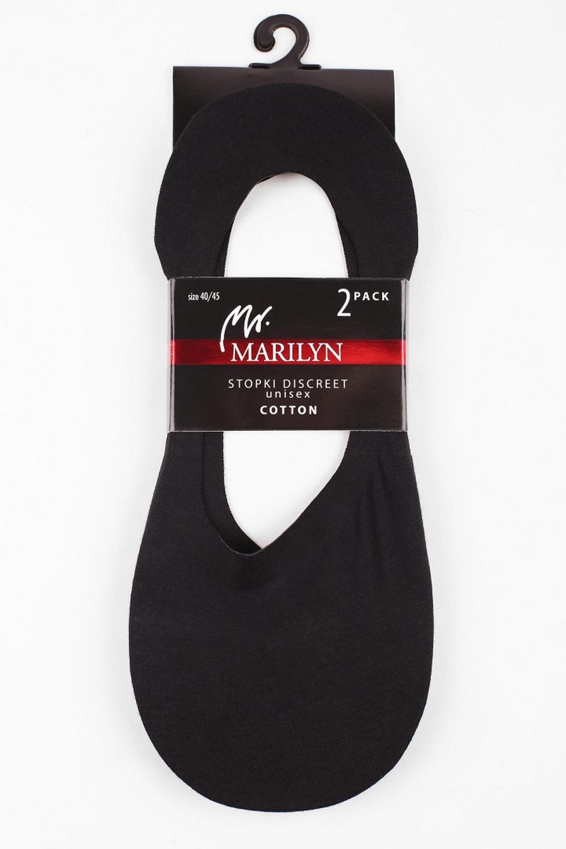 STOPKI DISCREET MEN Подследники мужские 2 пары (Черный, One Size)